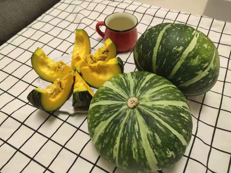 板栗南瓜整体外观特写