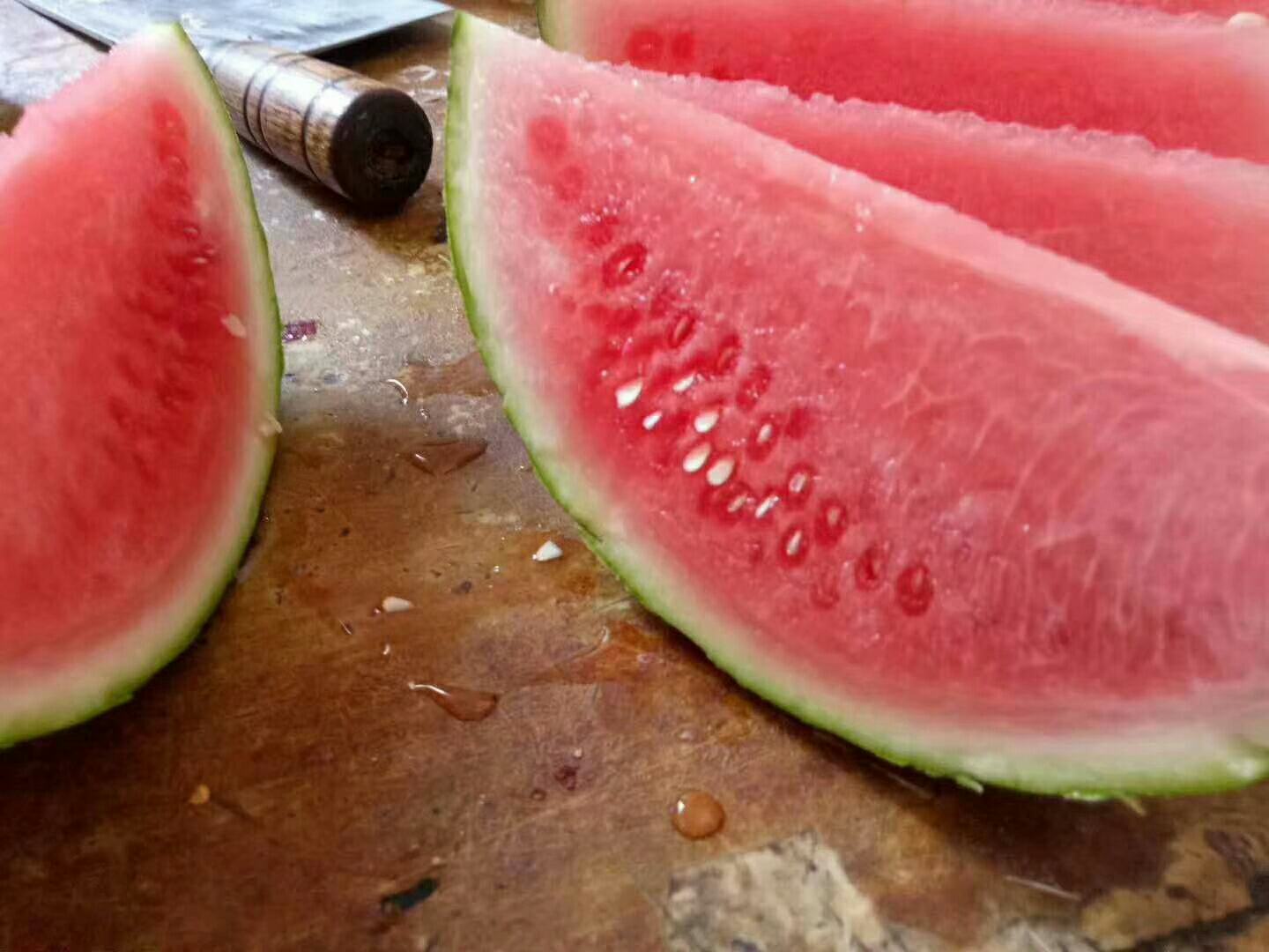 无籽西瓜切面特写