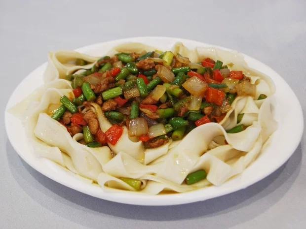 扁豆焖面成品图