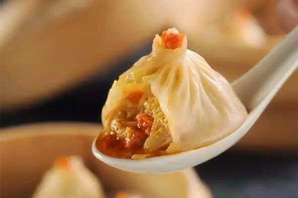 小笼包蒸制成品图