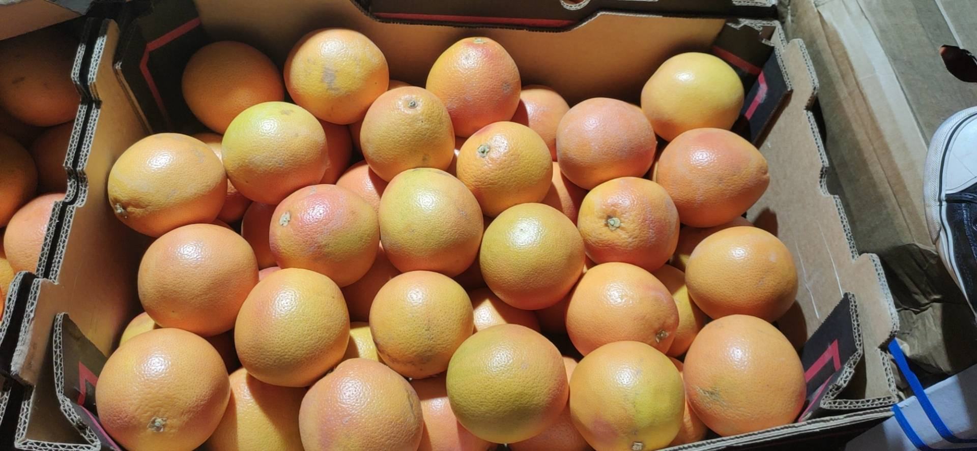 挑选新鲜葡萄柚