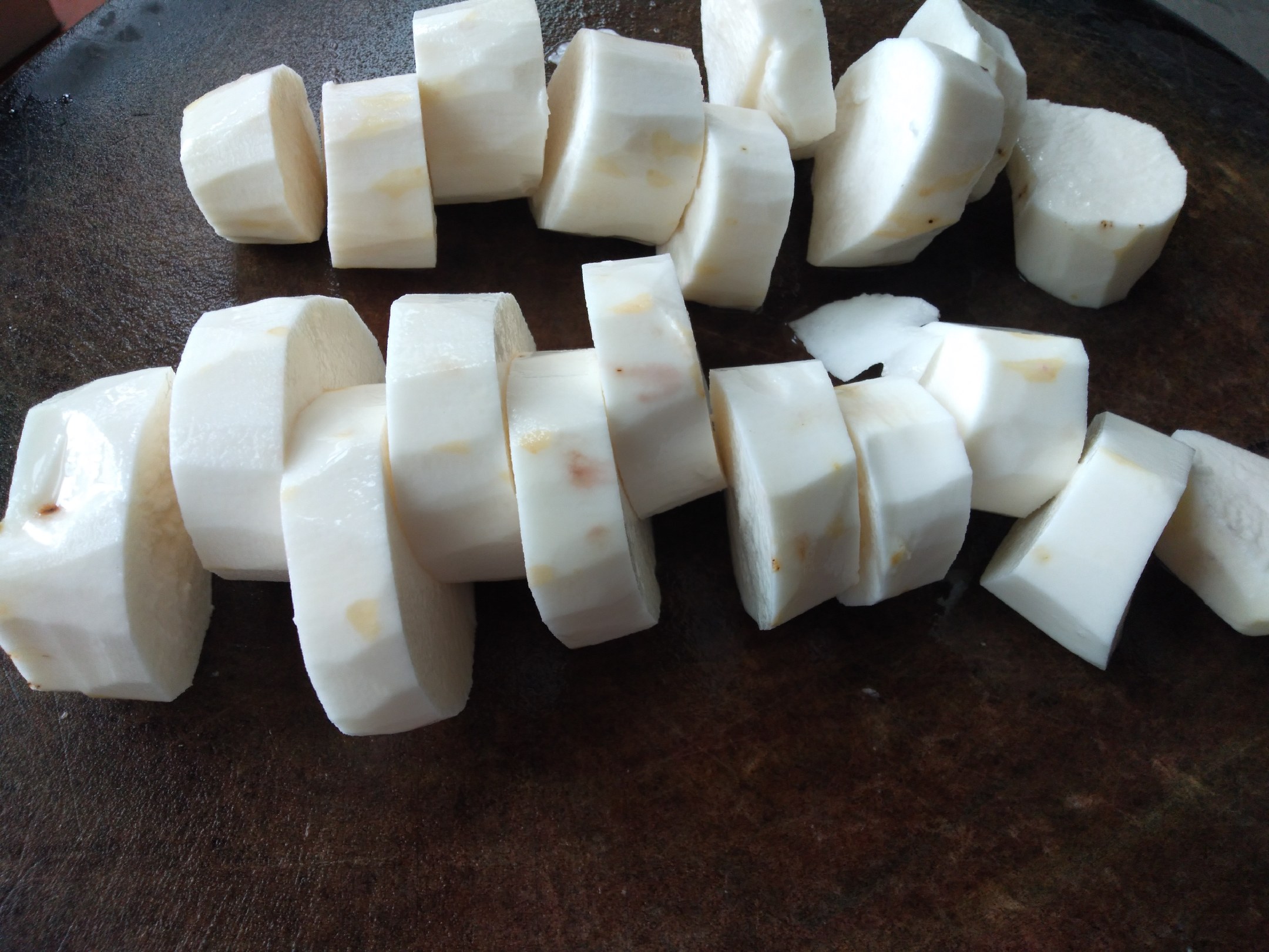 新鲜淮山药特写