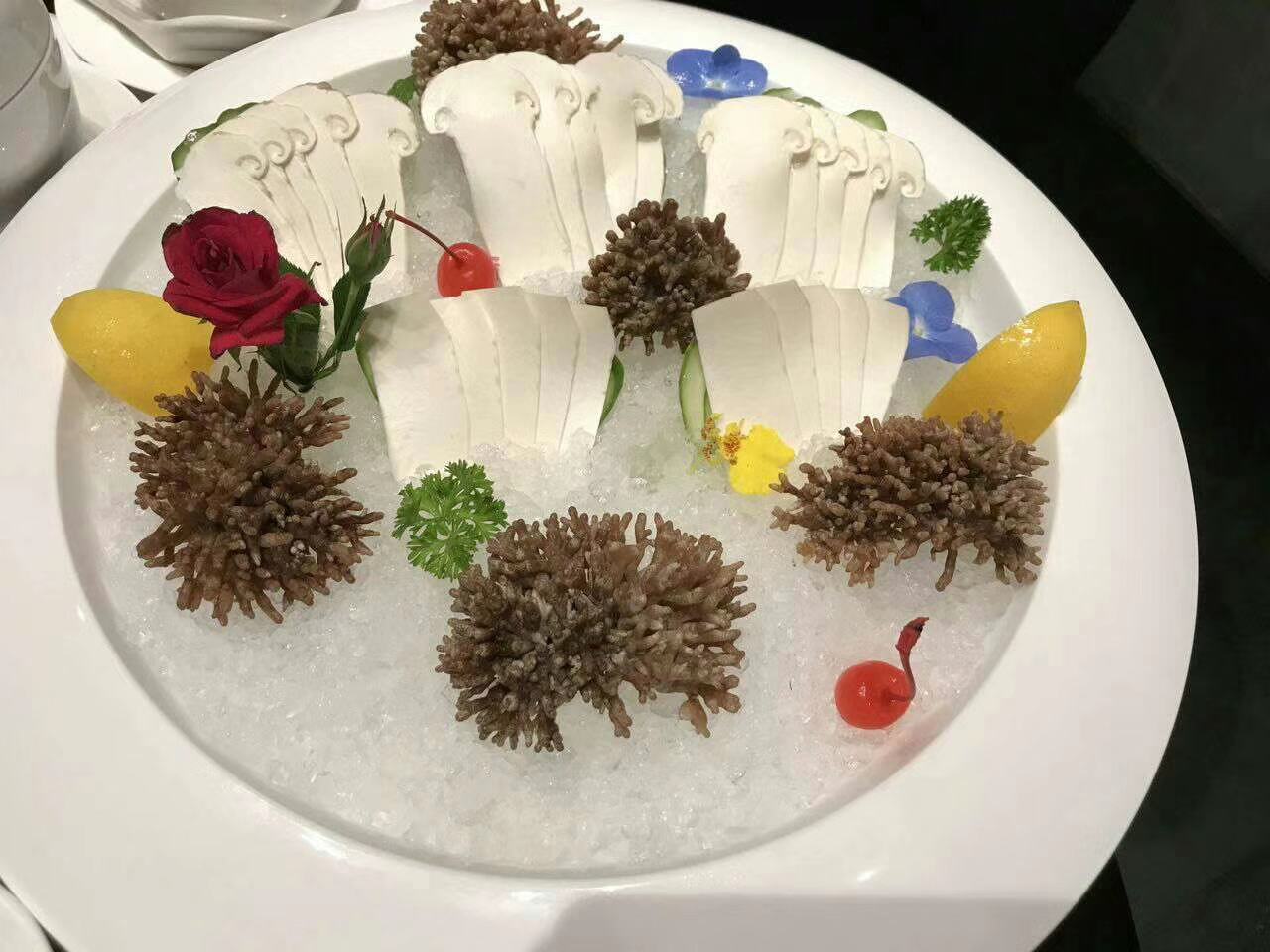 美贝刺身摆盘图