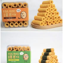 蛋卷仔190g/盒，海苔、咸蛋黄双口味可以选