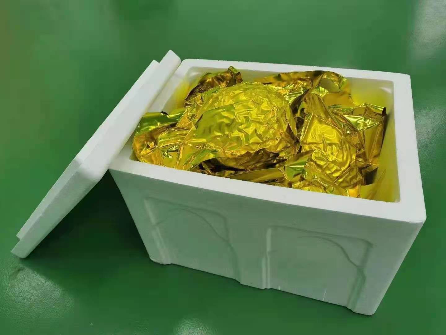 冷冻带壳猫山王榴莲在冷链仓库中整齐堆放,外包装印有中文标签和马来西亚原产地认证标志,背景可见温控显示屏显示-18℃ 冷冻带壳猫山王榴莲在冷链仓库中整齐堆放,外包装印有中文标签和马来西亚原产地认证标志,背景可见温控显示屏显示-18℃