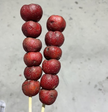 鲜果山楂串冰糖葫芦半成品