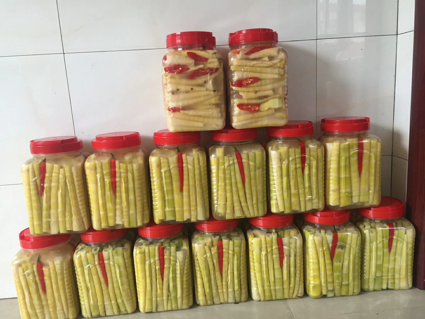 泡制小竹笋过程图