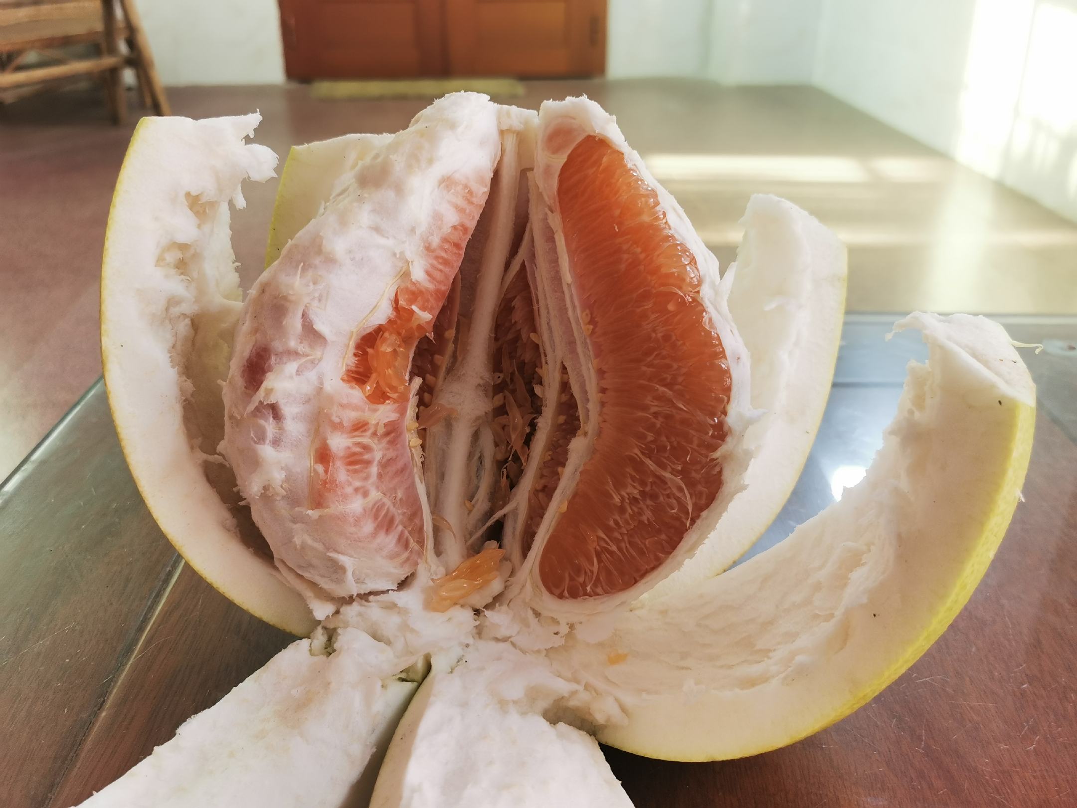 三红柚切开展示图