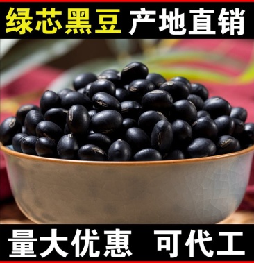 黑豆青仁大黑豆药黑豆50斤彩包装支持上门看货