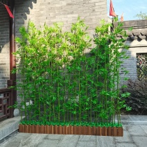 仿真竹毛细水竹阳台屏风隔断酒店装饰室内外装饰隔断户外造景