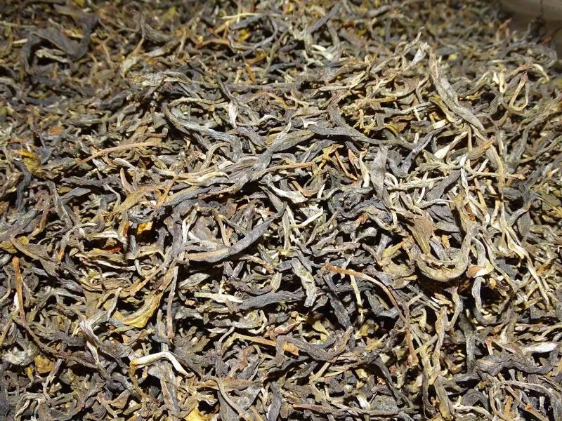 丹桂茶叶干茶特写