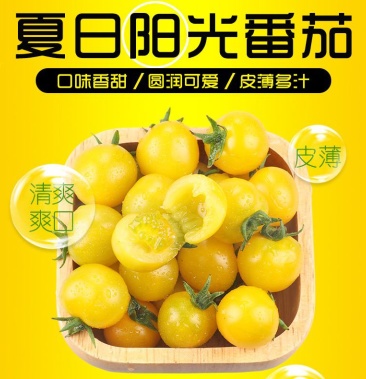 [圣女果批发]夏日阳光黄色小番茄 樱桃番茄 蜜恋小番茄 黄色圣女果