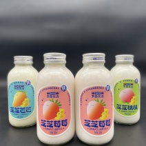 罗森优选酸奶饮品厂家直销大果粒高蛋白玻璃瓶便利店商超