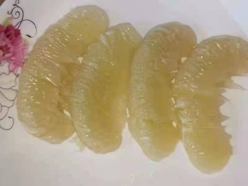 沙田柚果肉剖面图