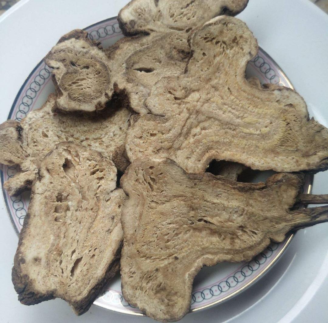 熟白术药材特写图