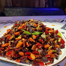 干煸麻辣牛肉，都是好食材