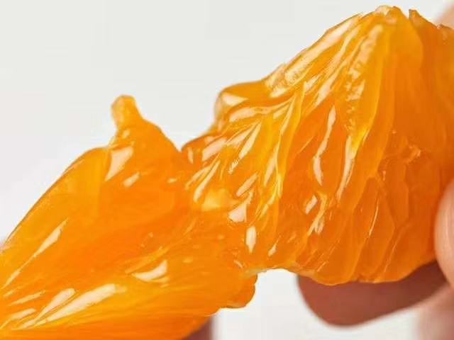 沃柑果肉特写,展示其细腻多汁的质地 沃柑果肉特写