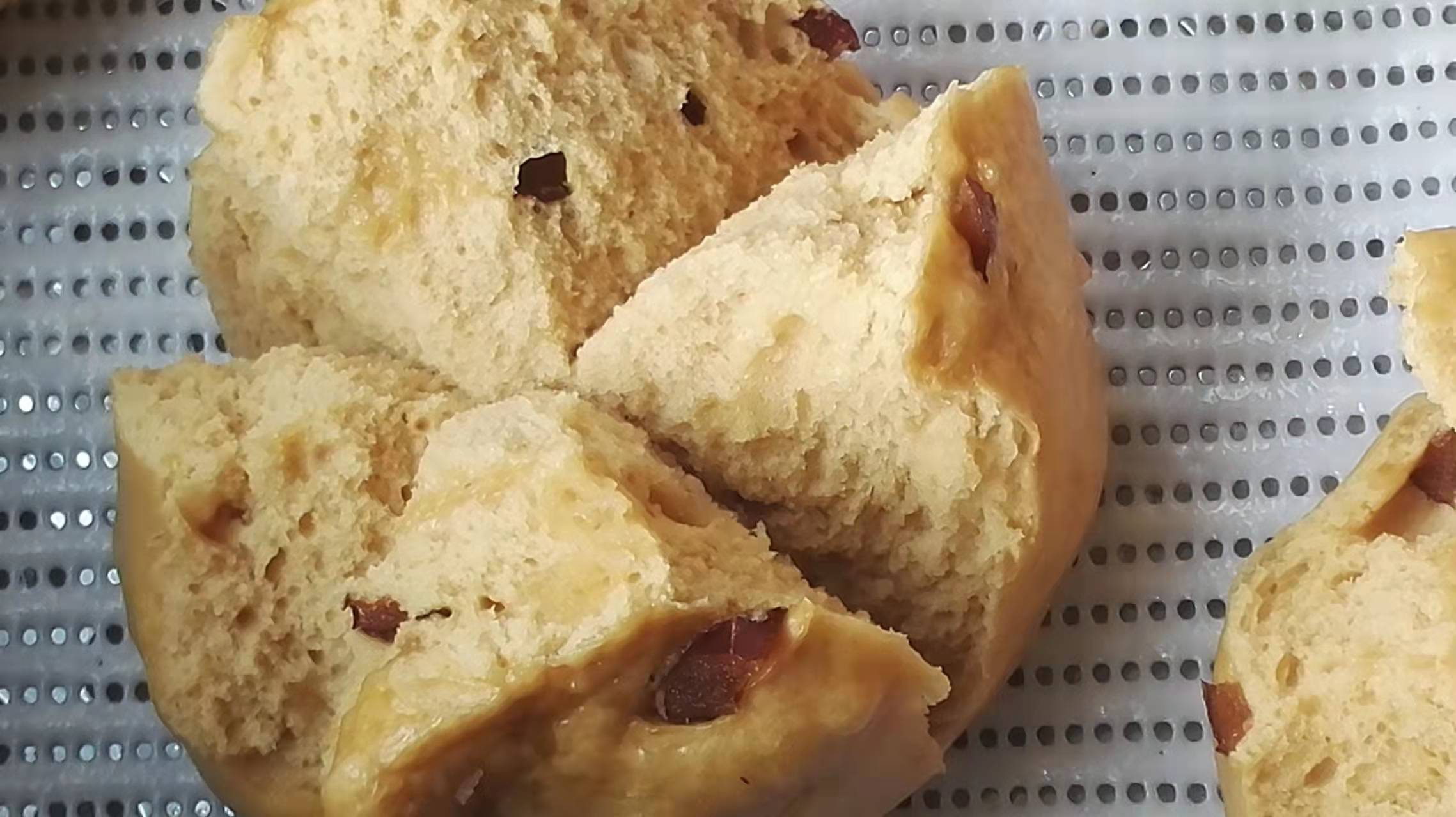扁豆馅包子特写图