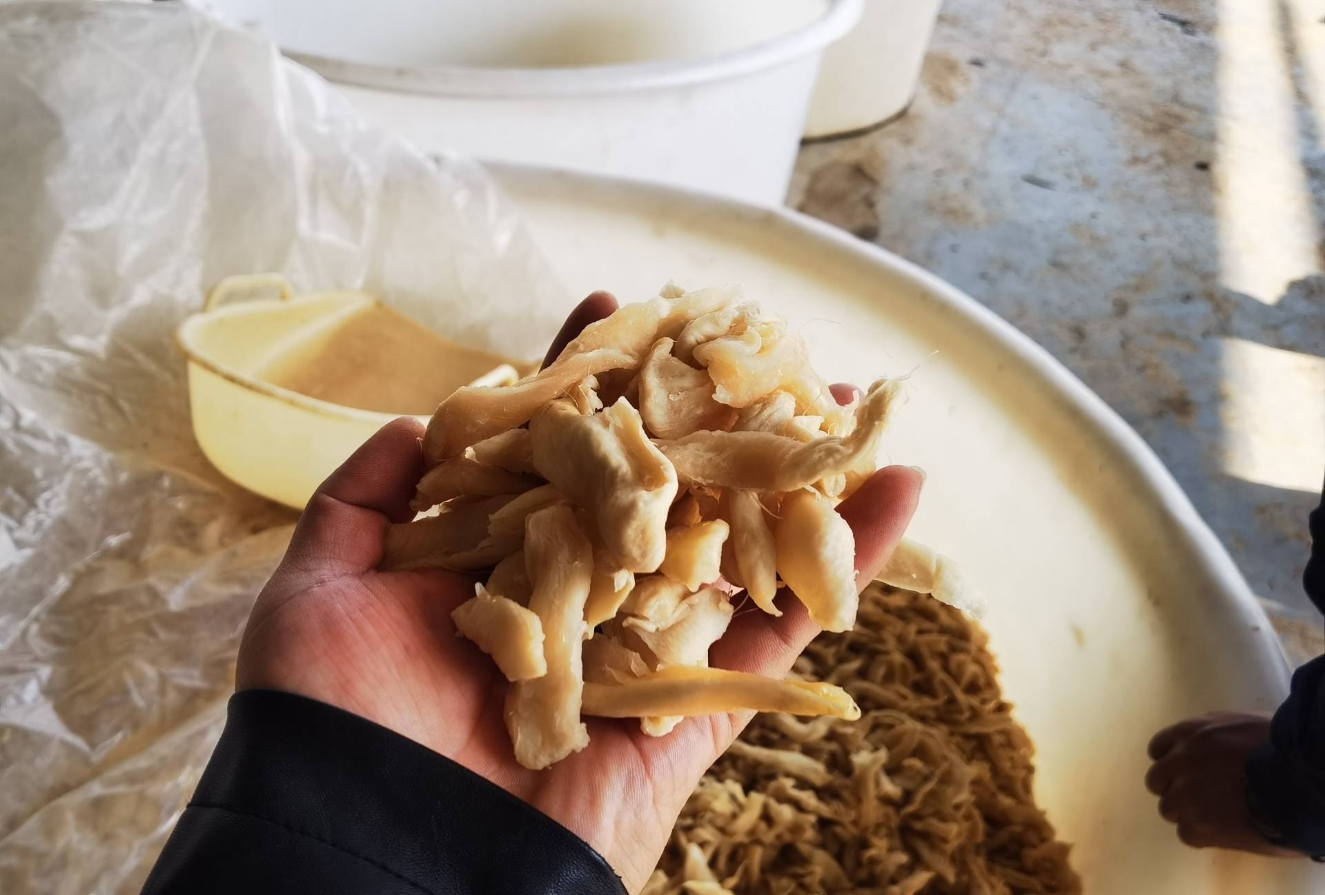 盐渍菠萝果干制作过程