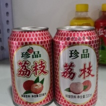 荔枝饮料350毫升24罐纸箱塑包都可以生产