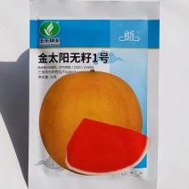 丰乐金太阳无籽1号西瓜种子金黄皮鲜红瓤礼品瓜种子杂交一代