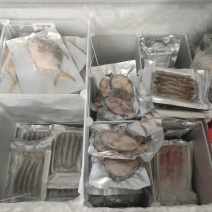 海产品:金鲳鱼，马鲛鱼，金线鱼，海虾，墨鱼肉饼，瑶柱，等