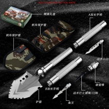 高锰钢户外工兵铲子车载军工兵工铲多功能折叠铲钓鱼挖土加厚