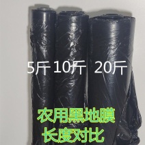 农用地膜黑膜蔬菜种植育苗除草防草加厚保温保湿黑色大棚塑料
