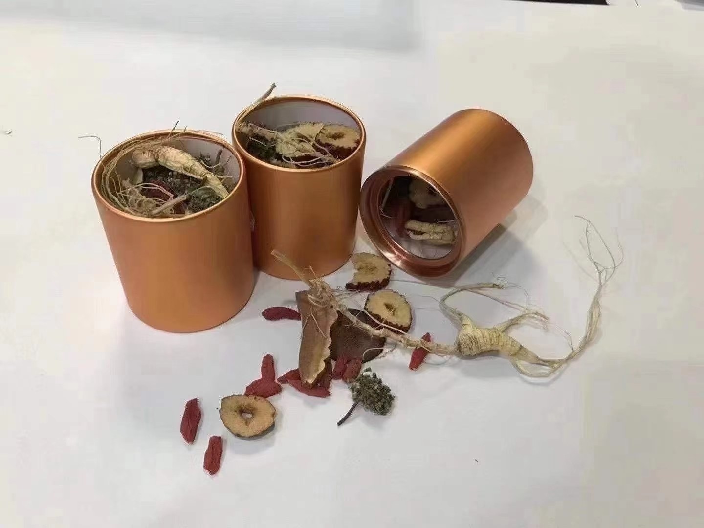 野山参保存成品展示图