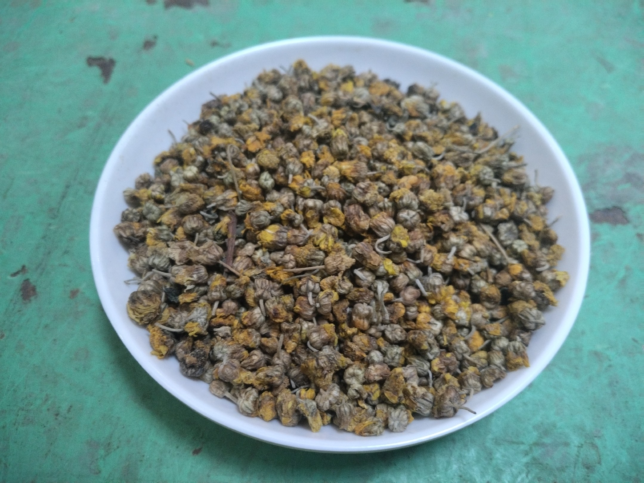 金丝皇菊与桑叶搭配冲泡图