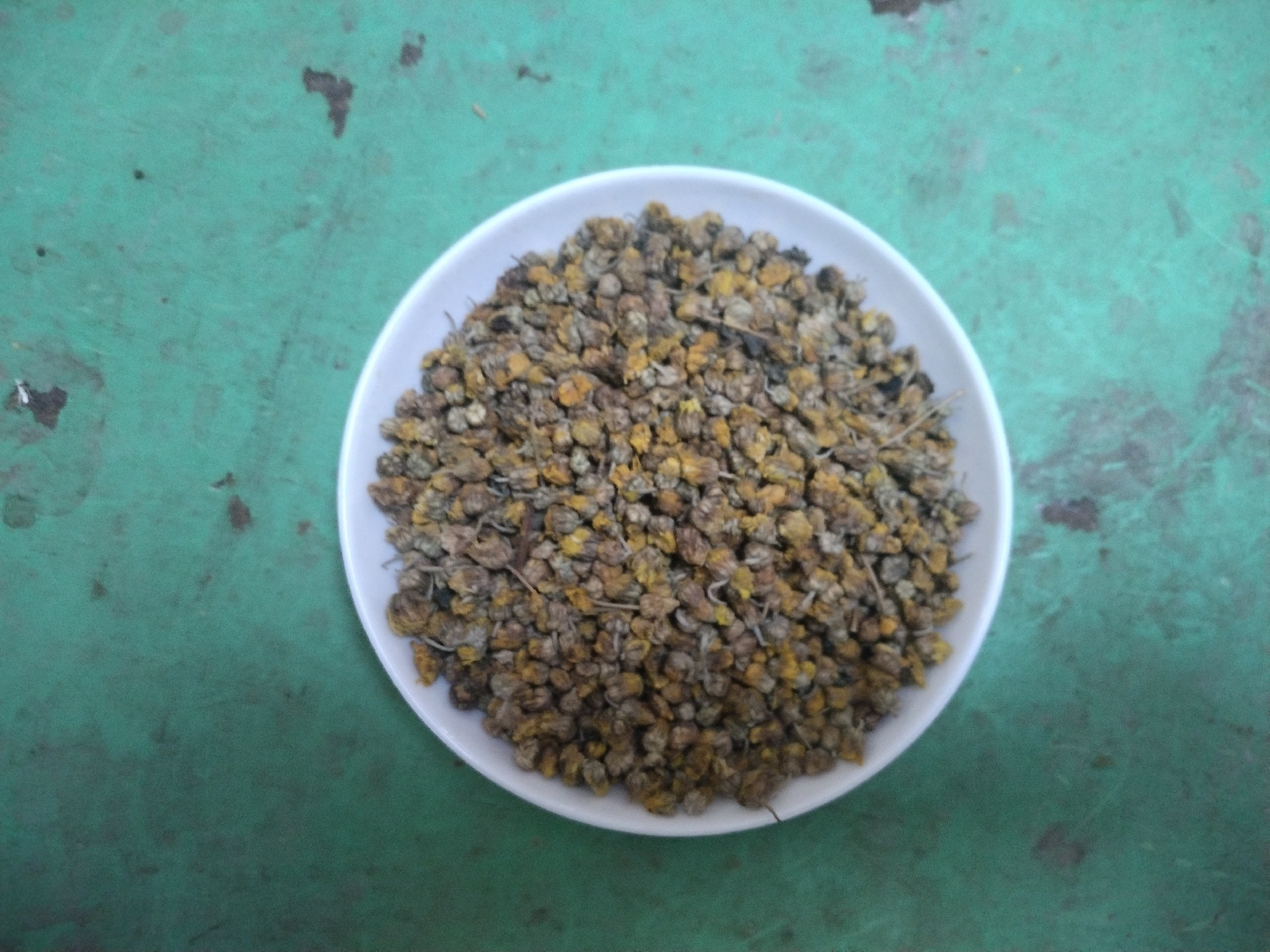 野菊花茶制作示意图