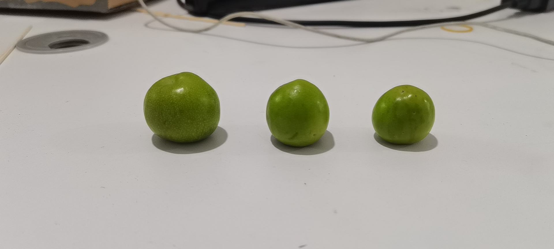 一张木质餐桌上摆放着多种青脆李子的创意食用方式:左侧为切片泡水的玻璃壶,水中漂浮着李子片和薄荷叶;中间为李子酸奶杯,分层清晰;右侧为烤制李子配杏仁碎,旁边配有计量秤和营养标签示意 青脆李子创意吃法展示
