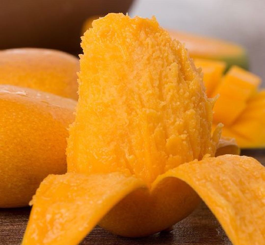 贵妃芒果肉特写
