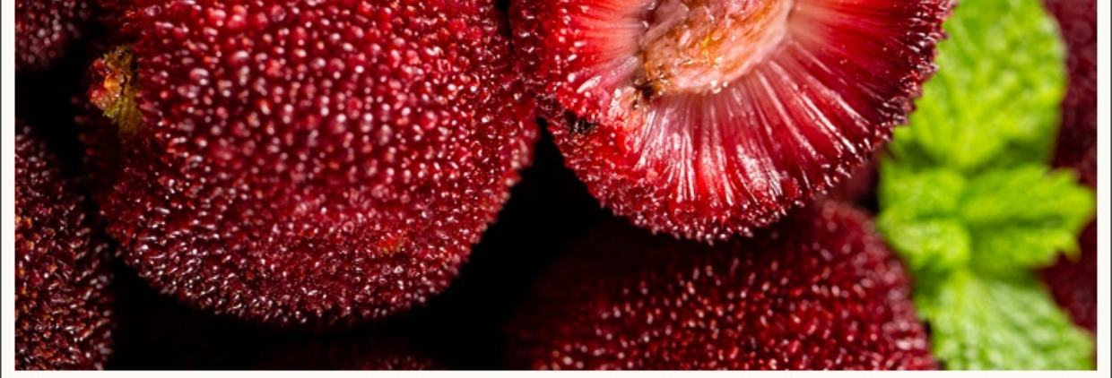 东魁杨梅果盘展示