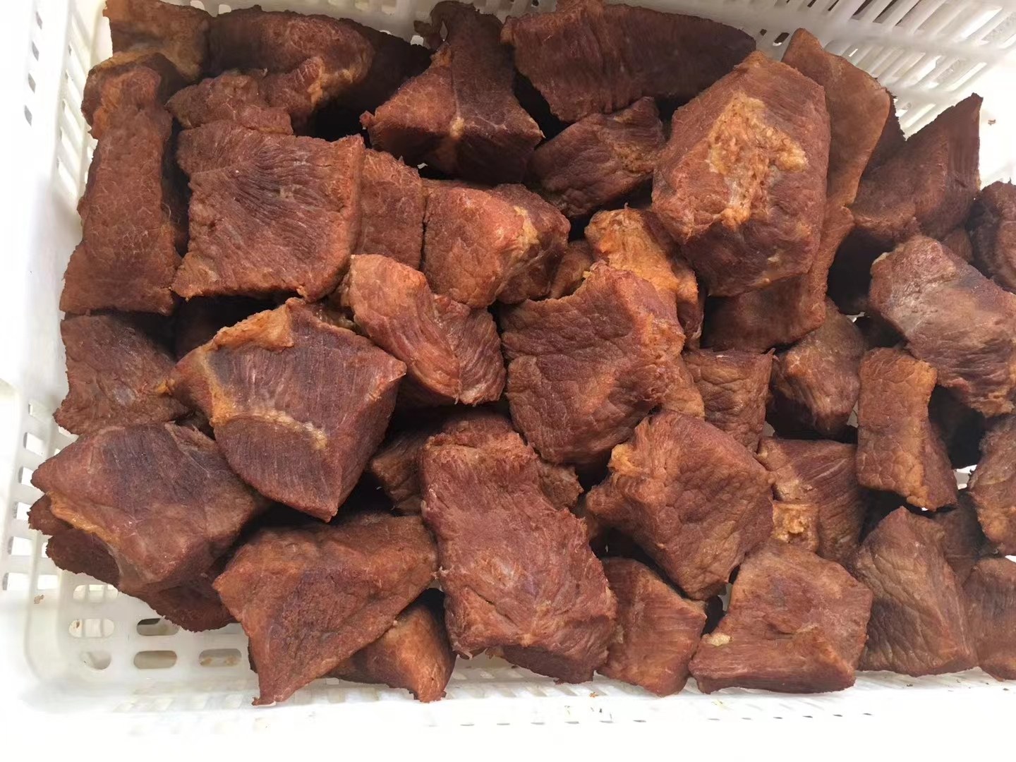 茄子肉丁打卤面成品酱汁浓稠