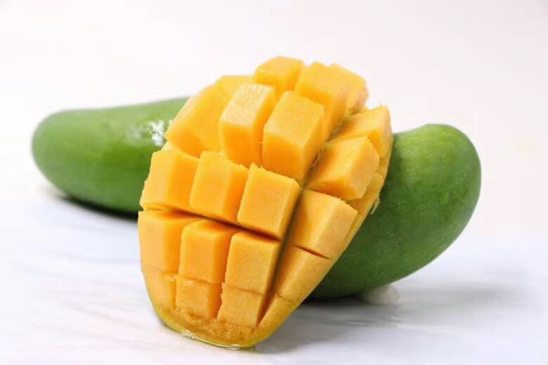 金煌芒果肉切片展示