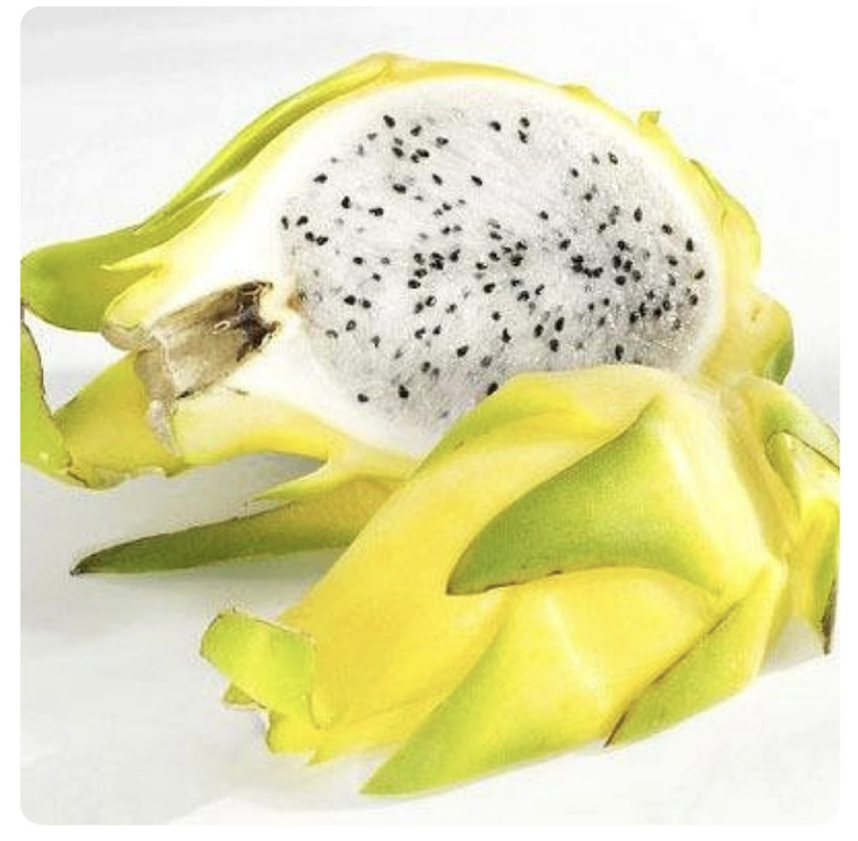 火龙果发黄与正常火龙果对比