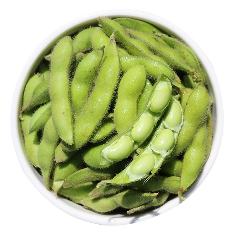 四川成都蔬菜基地百亩翠绿宝毛豆夹无公害青毛豆简阳豆夹