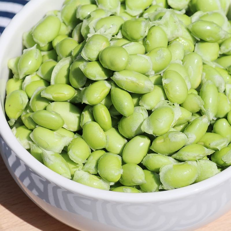 四川成都蔬菜基地百亩翠绿宝毛豆夹无公害青毛豆简阳豆夹