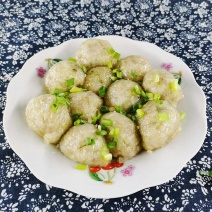 淮南特产农家纯手工制作水晶葛粉夏集贡圆猪肉圆子