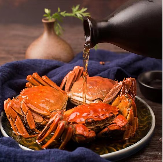 大闸蟹搭配蘸料图
