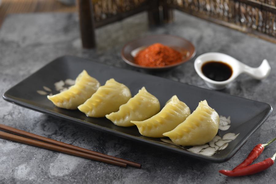 尖椒饺子成品图