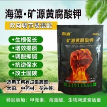 矿源黄腐酸钾生根壮苗易吸收抑碱调酸改土固碳抗重茬防烂根