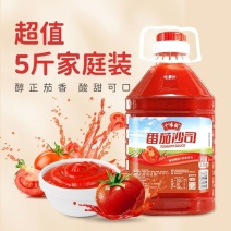 千味稻番茄沙司家用5斤桶装大容量0脂肪薯条手抓饼专用番茄