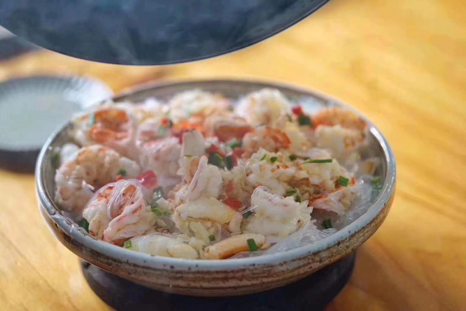 子姜炒虾仁成品图