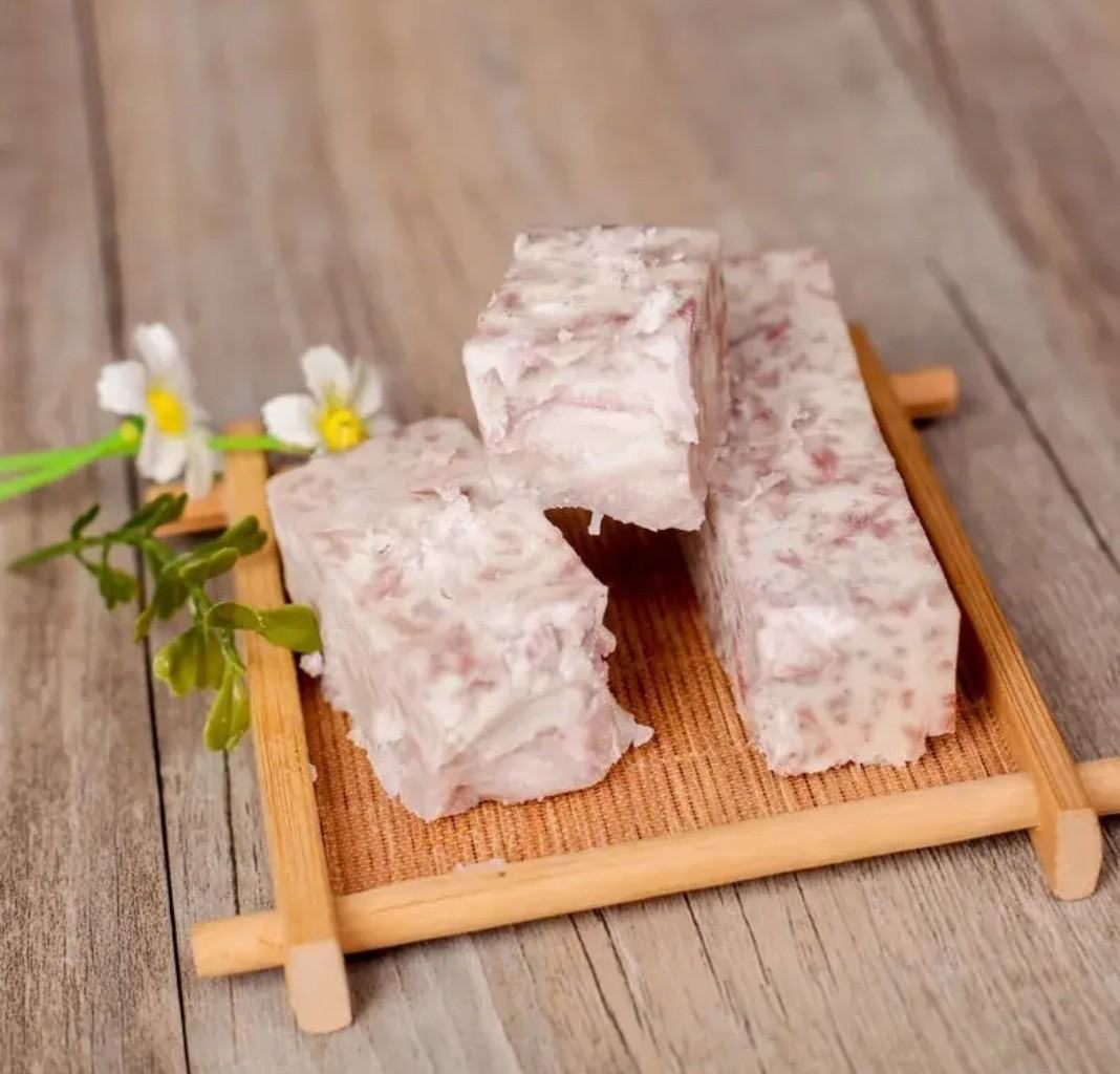 荔浦芋头切面特写照片