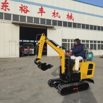 10微型挖机多功能挖掘机农用破碎机草木抓