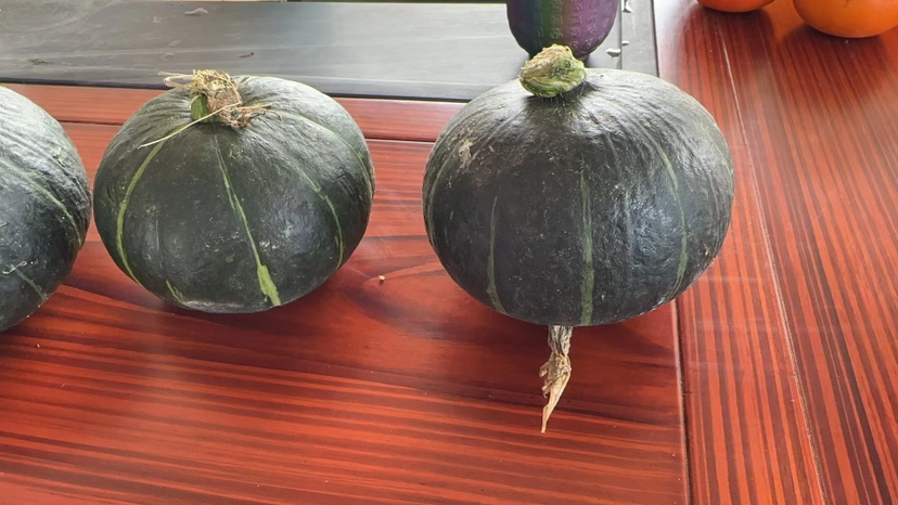 板栗南瓜整体外观特写