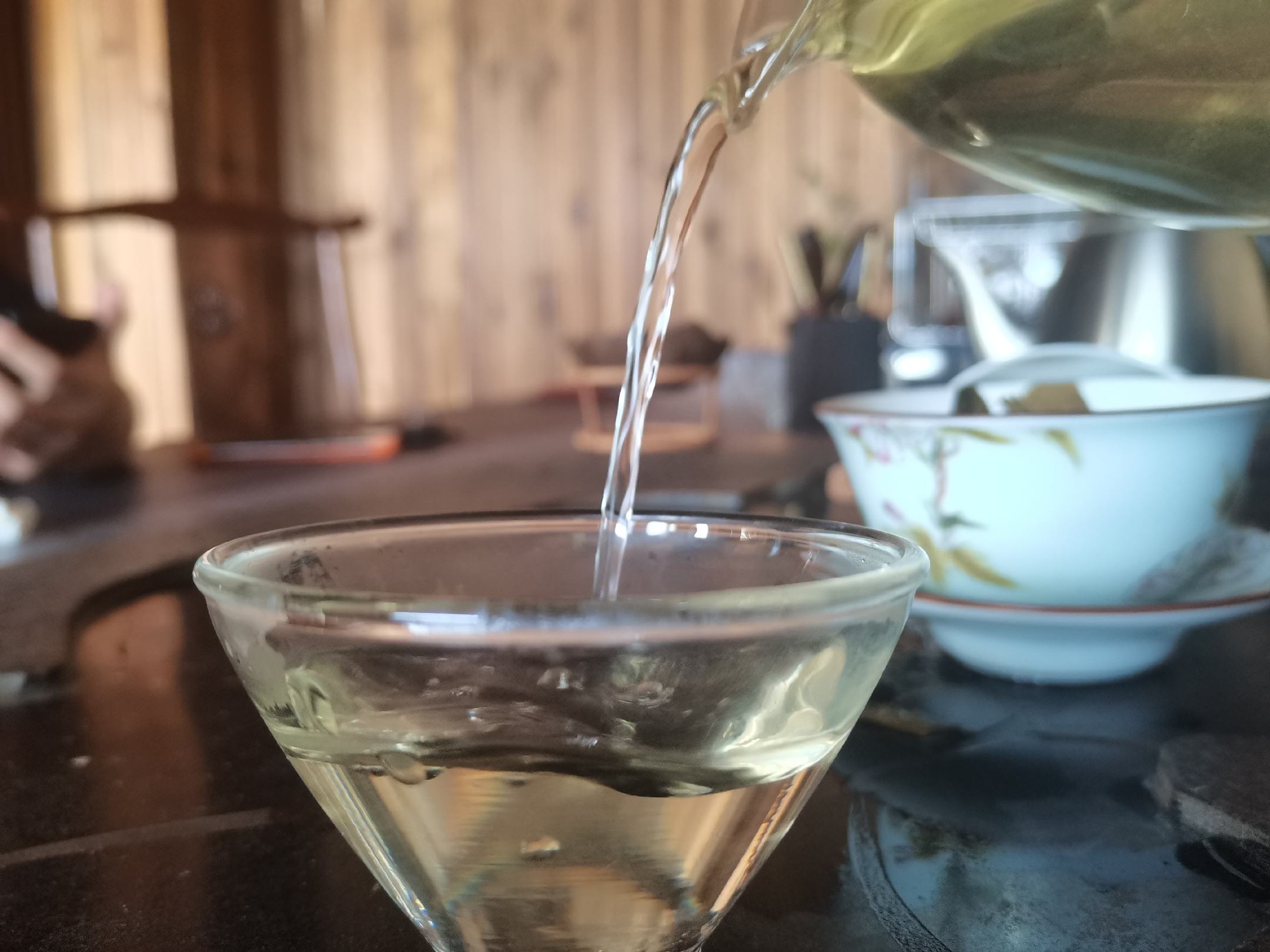 莲子壶泡茶过程图