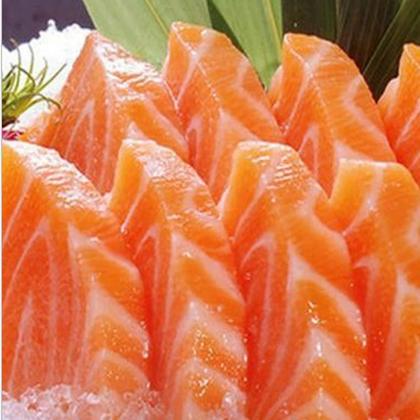5元一袋,现货2000袋,特价三文鱼刺身新鲜海鲜日式料理寿司生鱼片即食